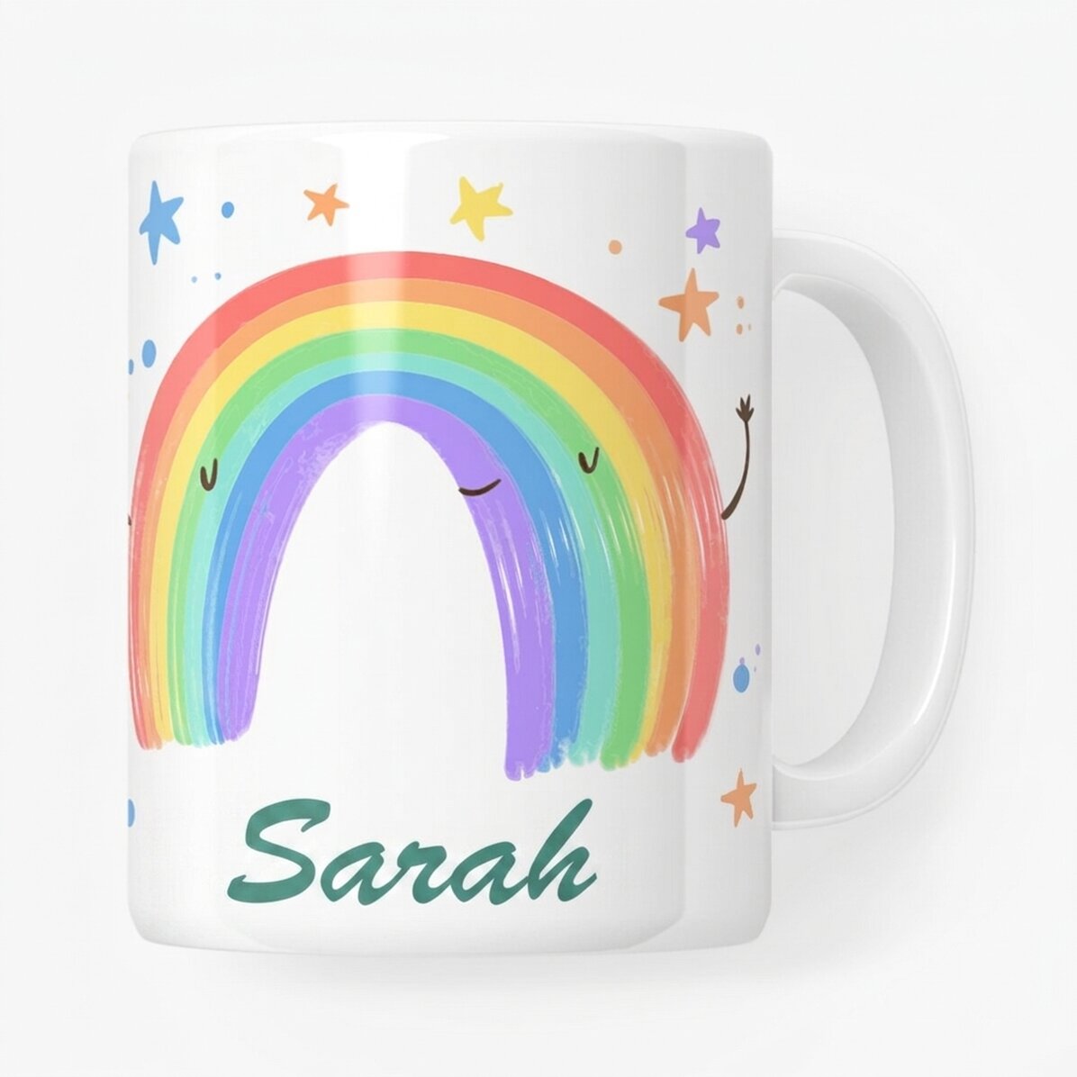 Taza personalizada con texto - Rainbow