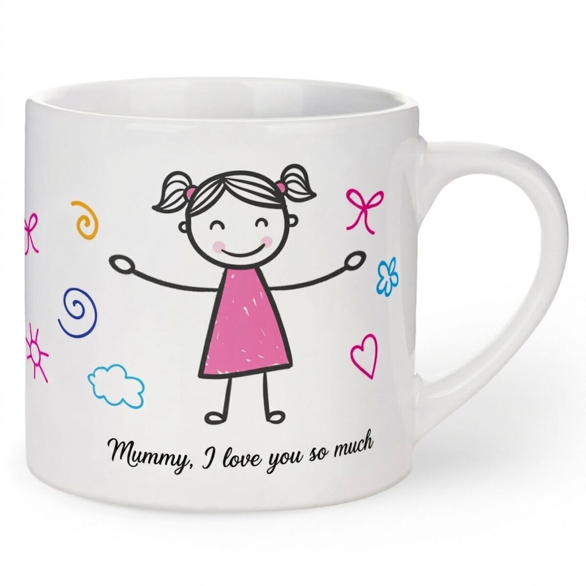 Taza personalizada para niños con texto - Niña