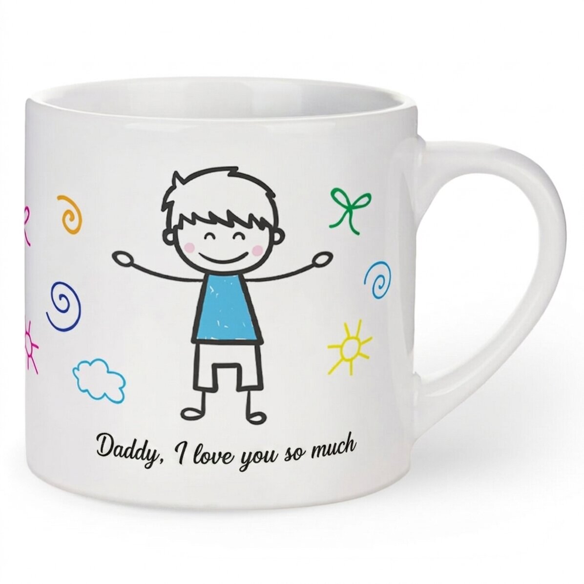 Taza personalizada para niños con texto - Niño