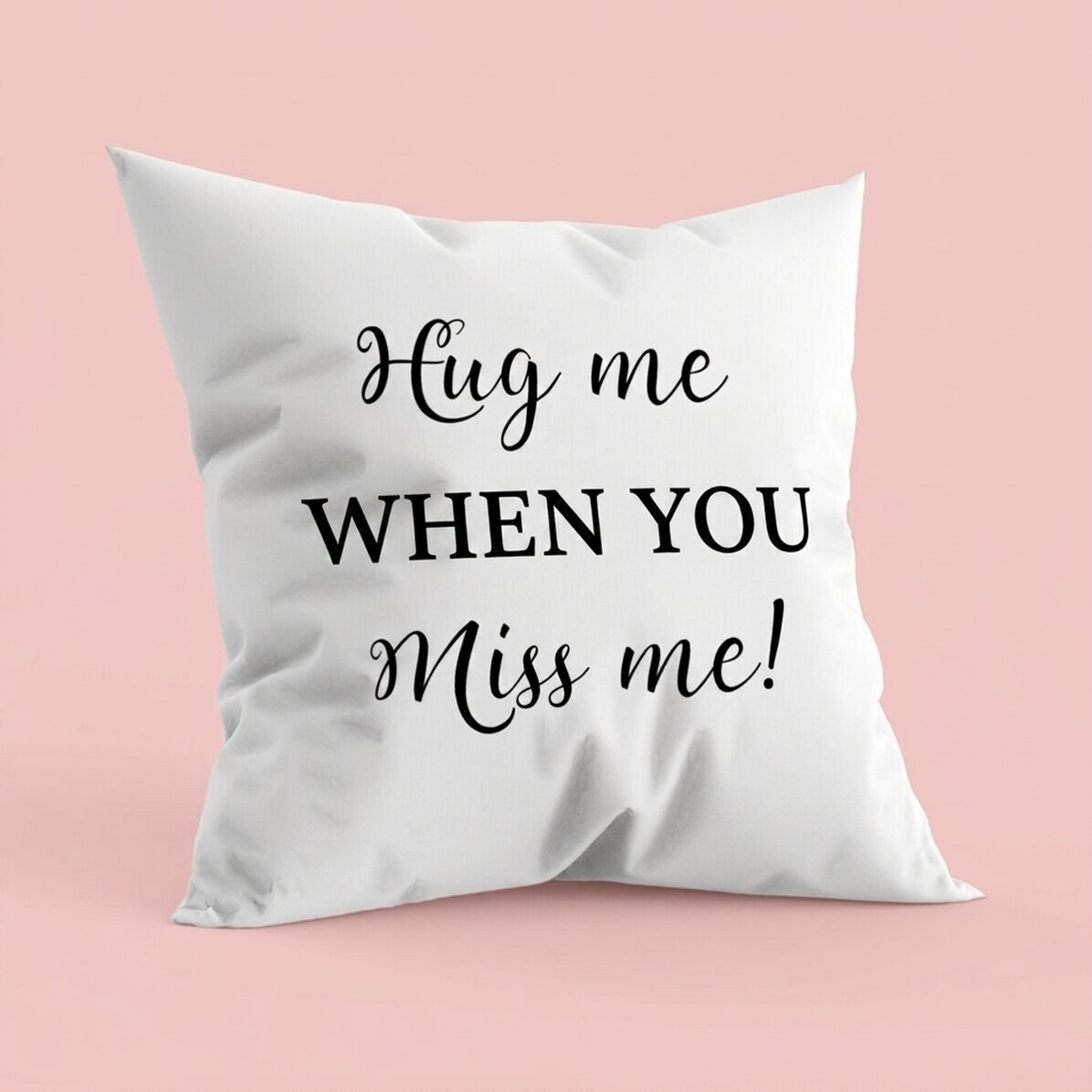 Cojín personalizado con texto - «Hug me»