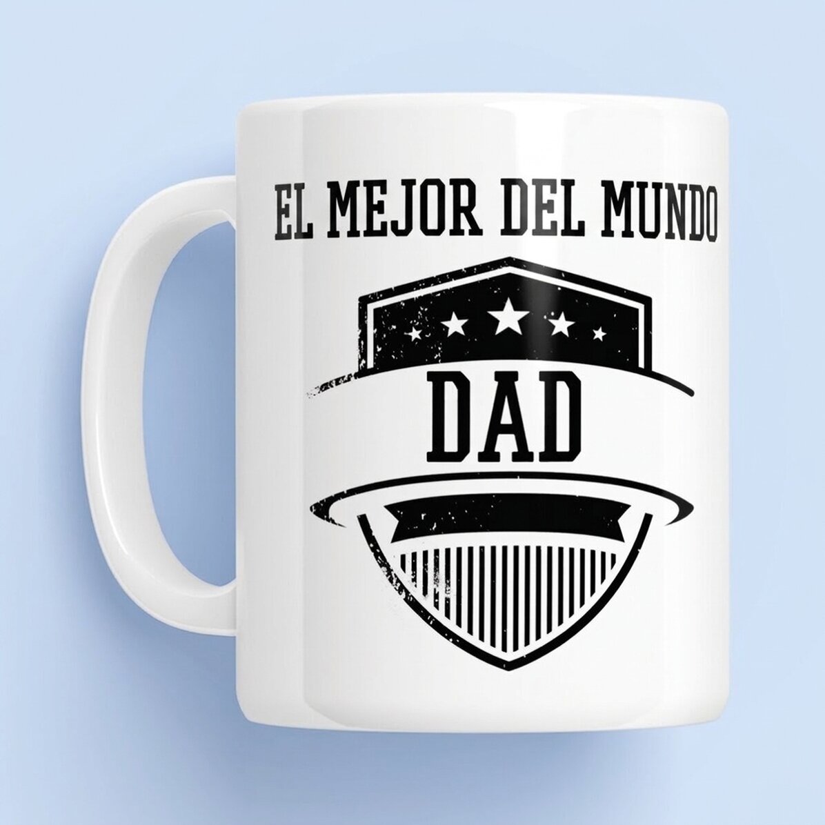 Taza personalizada con texto: «El mejor papá»