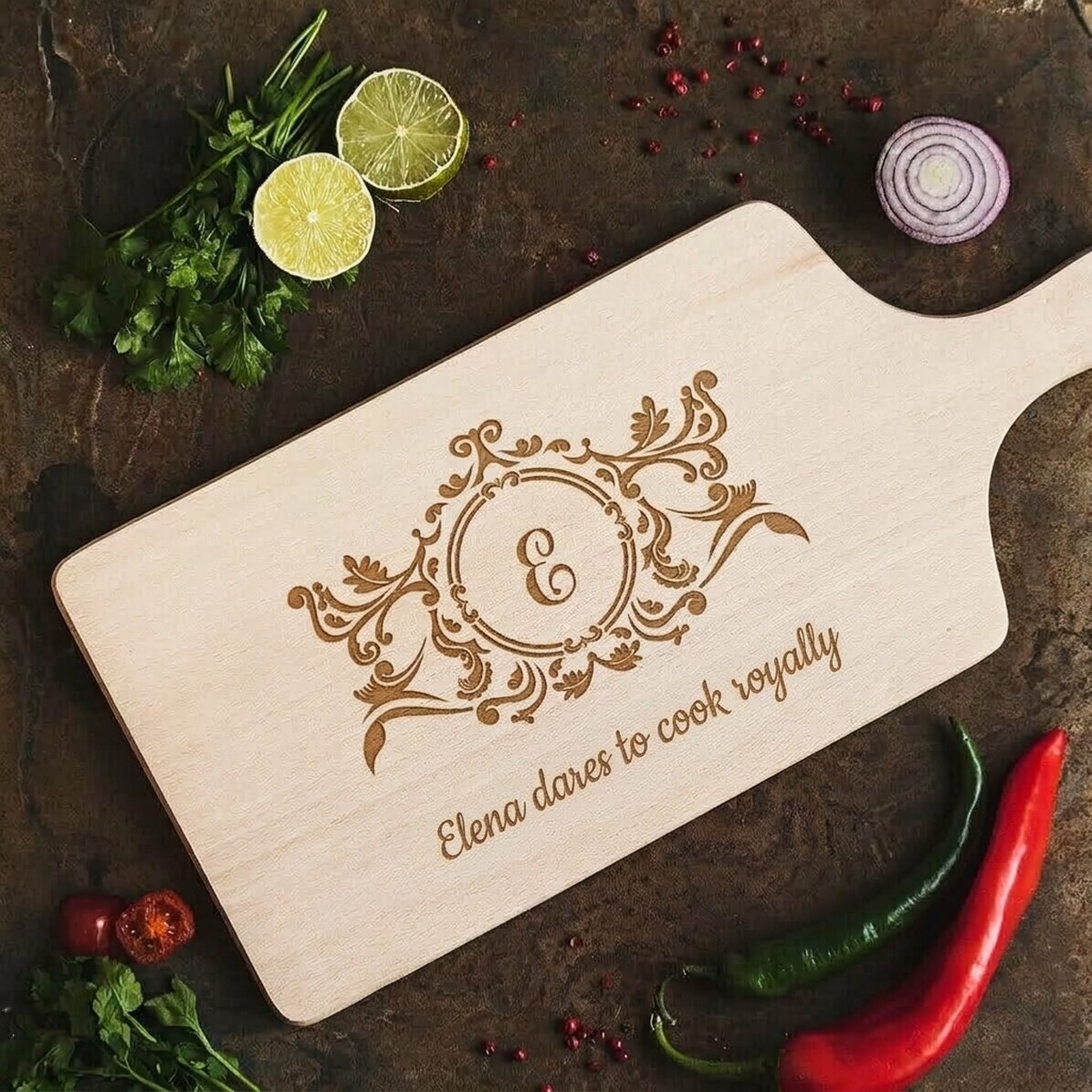 Cortador personalizado con nombre - Cocina como un rey