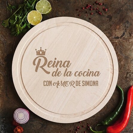 Cortadora redonda personalizada - Queen of the Kitchen
