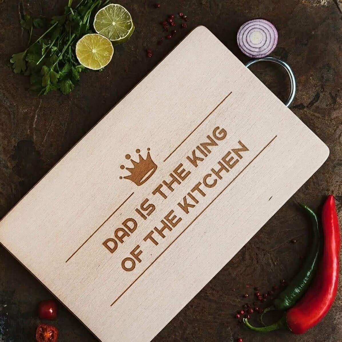 Tabla de cortar personalizada - The King Of The Kitchen