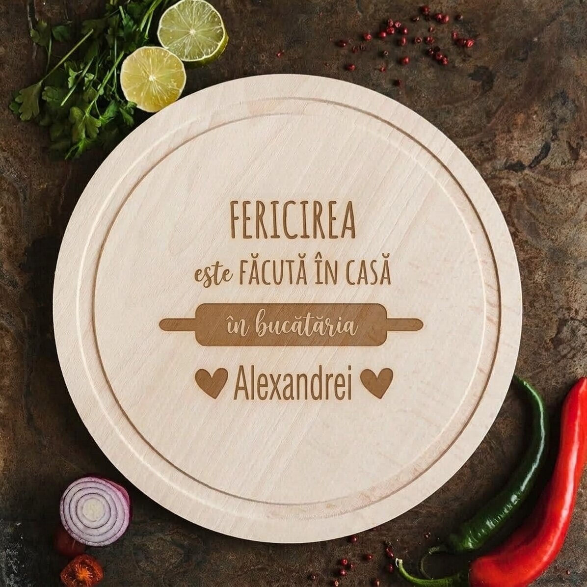 Picadora redonda personalizada - Homemade Happiness