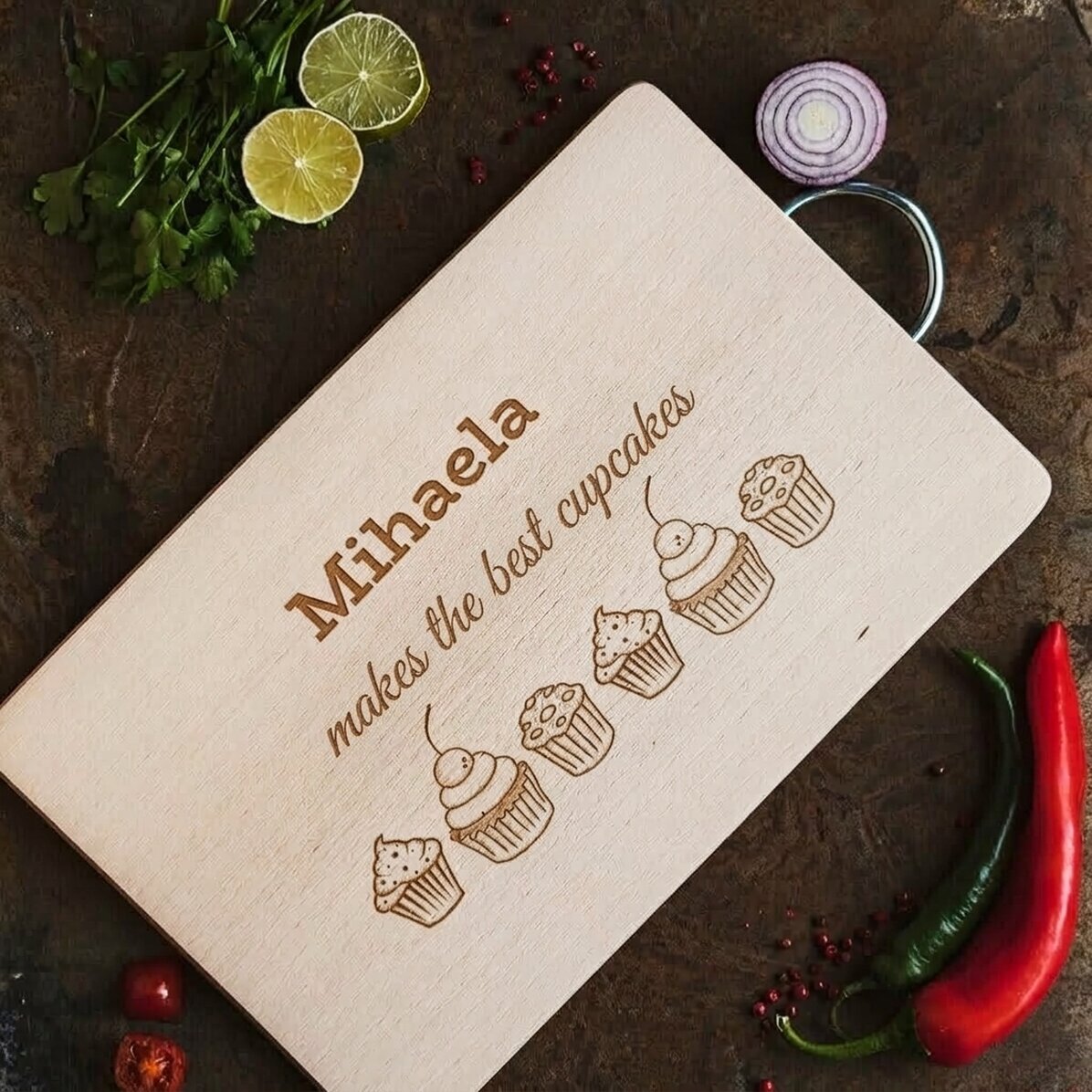 Cortador rectangular con asa personalizada - Modelo «muffins»