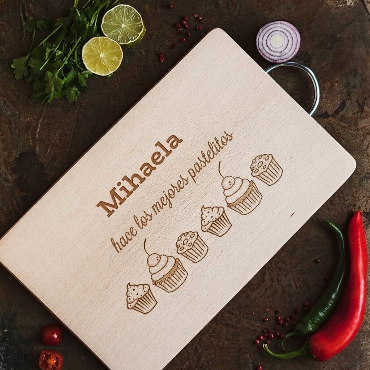 Cortador rectangular con asa personalizada - Modelo «muffins»