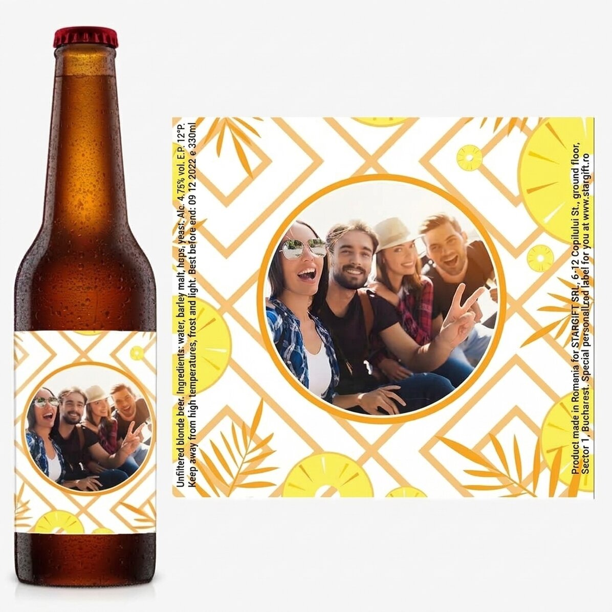 Cerveza personalizada con foto - Disfruta del verano