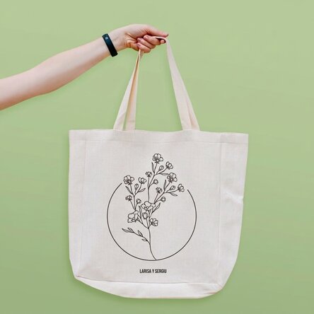 Bolso de playa personalizado con texto - Modelo «Místico»