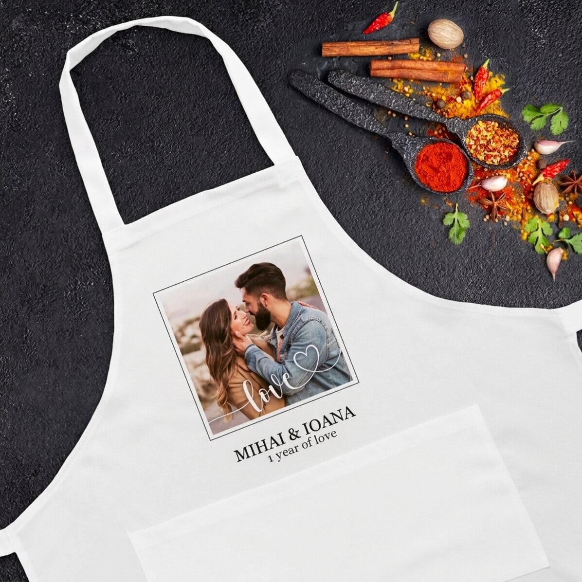 Lámina personalizada con texto y una foto - Love