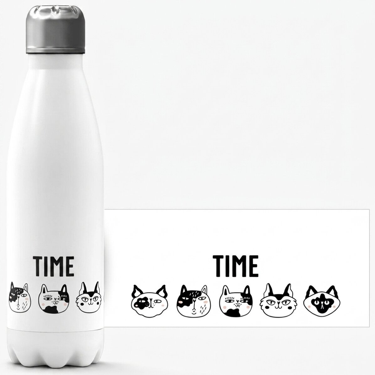 Término con base blanca personalizado con nombre - Cats