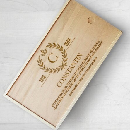 Caja de regalo personalizada de madera - Lauri