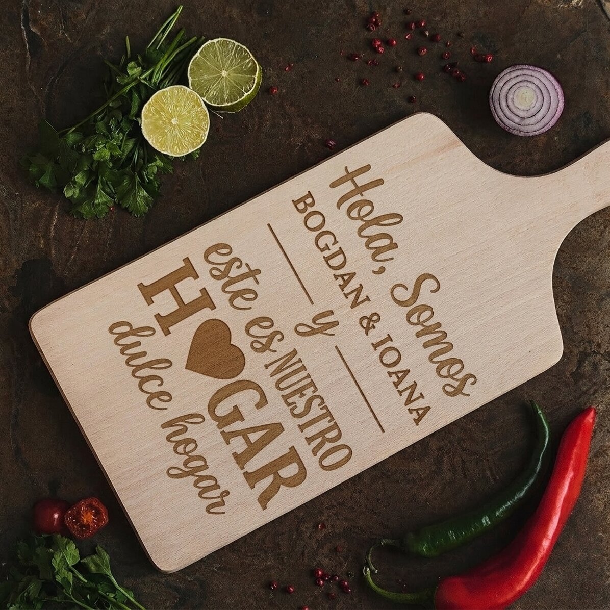 Tabla de cortar personalizada - Home Sweet Home