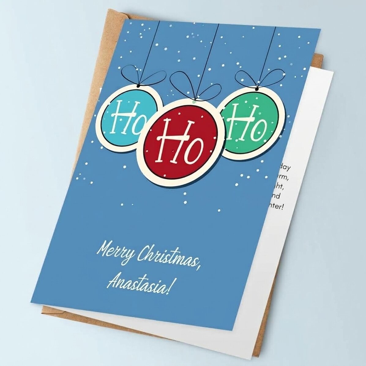 Tarjeta de felicitación personalizada - ¡Globe, jo, jo, jo!