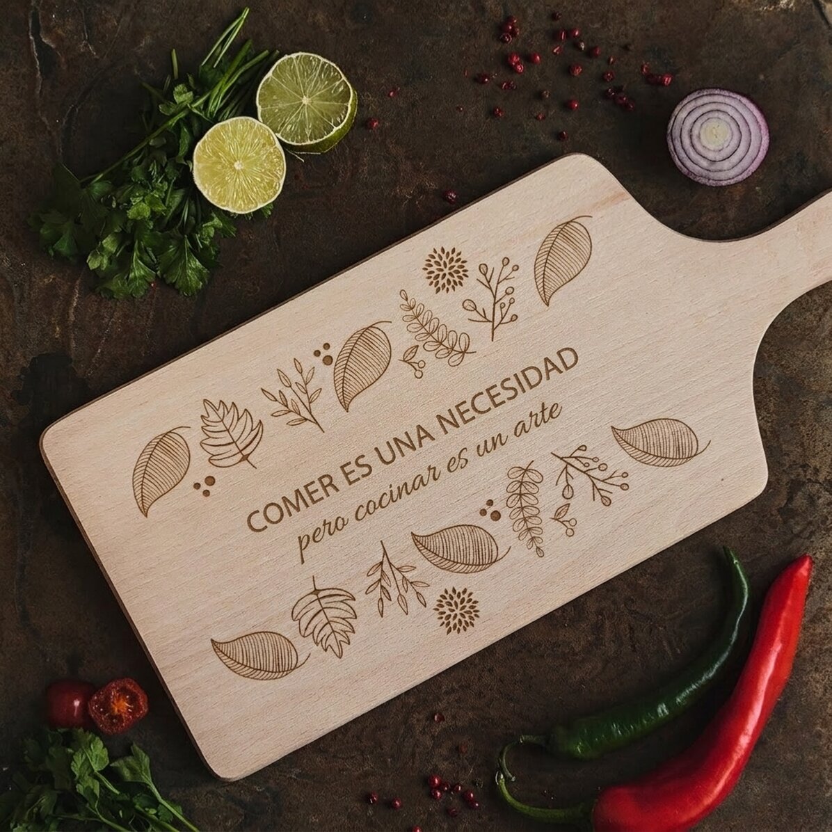 Cortador personalizado con texto - Sabores de otoño