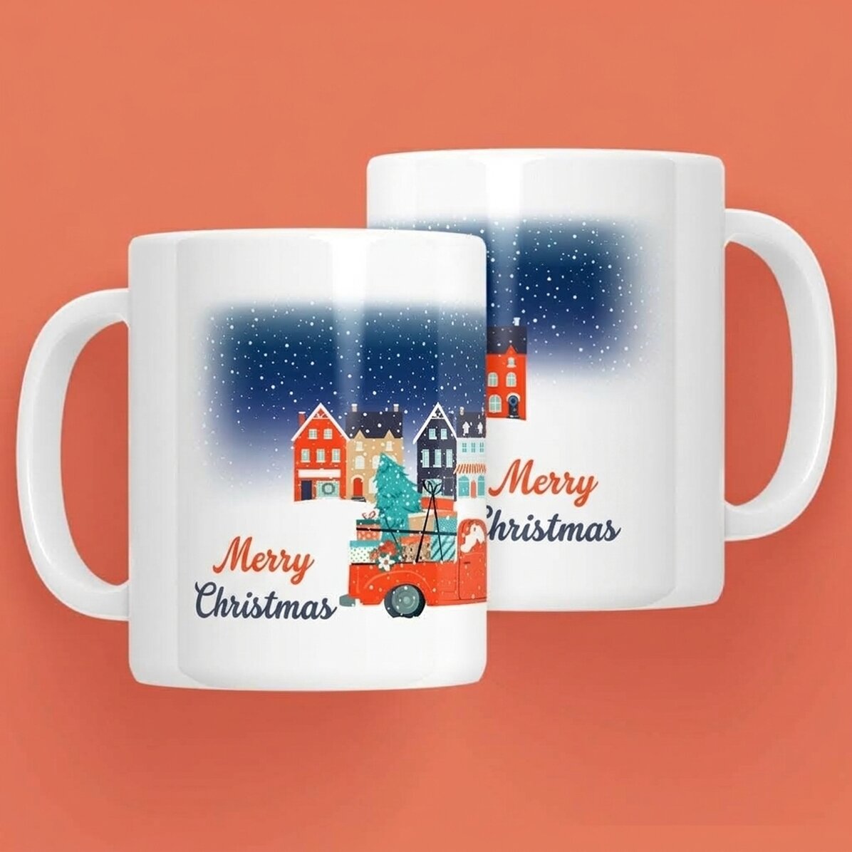 Taza personalizada con texto - Christmas Night