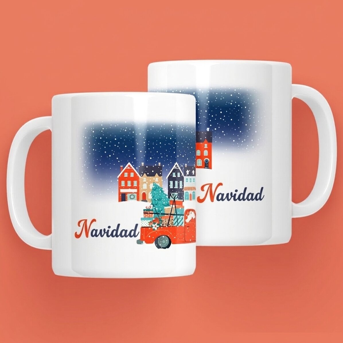 Taza personalizada con texto - Christmas Night
