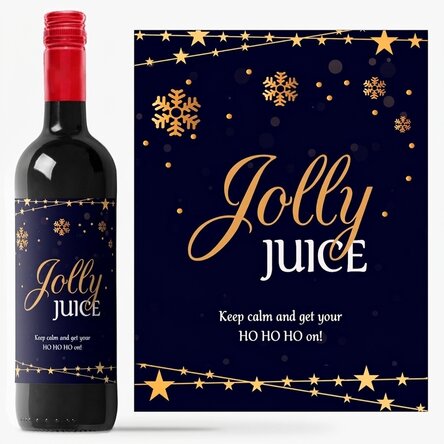 Personalised wine with text - Jolly juice