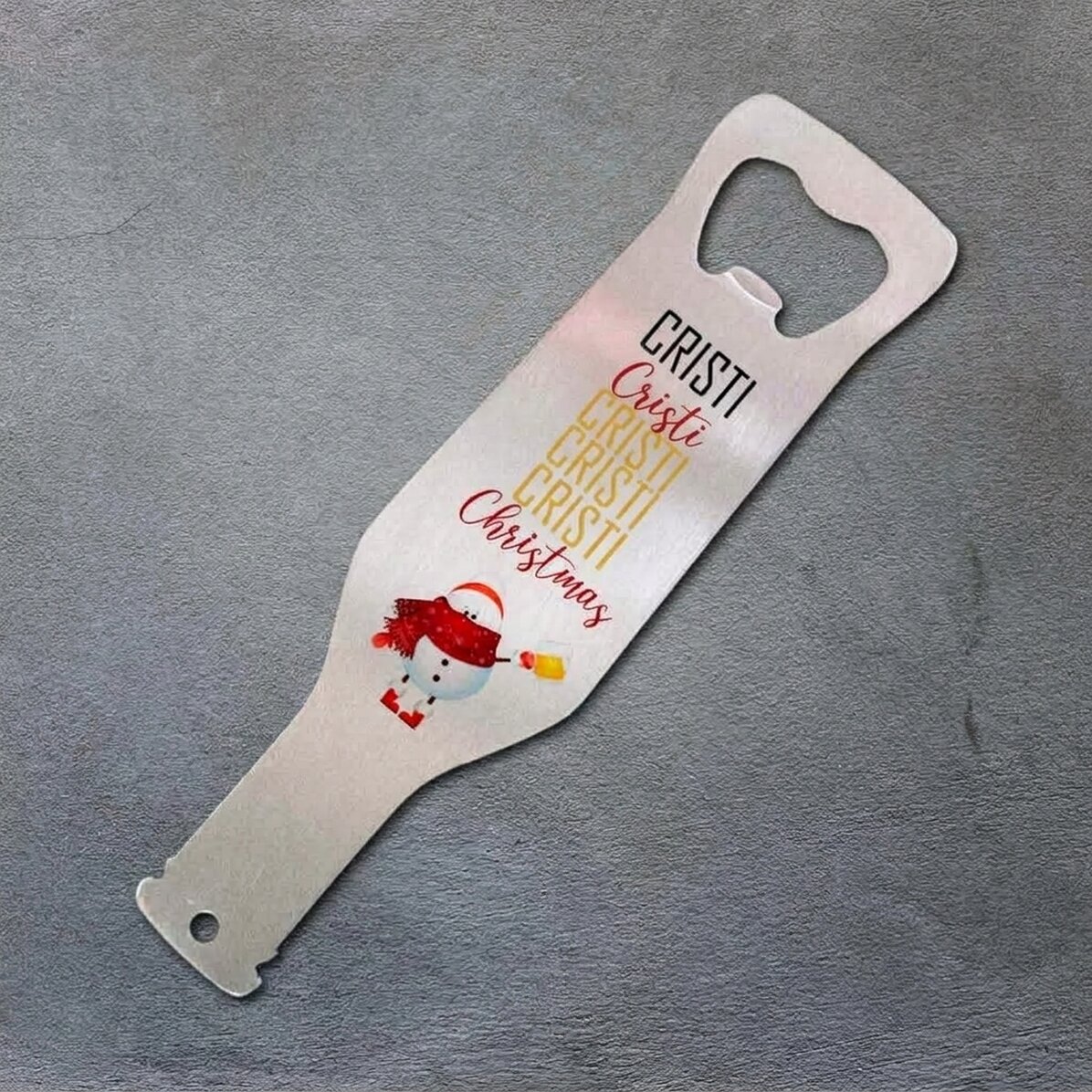 Abrebotellas personalizado - Que pases una Navidad feliz, alegre y llena de acebo