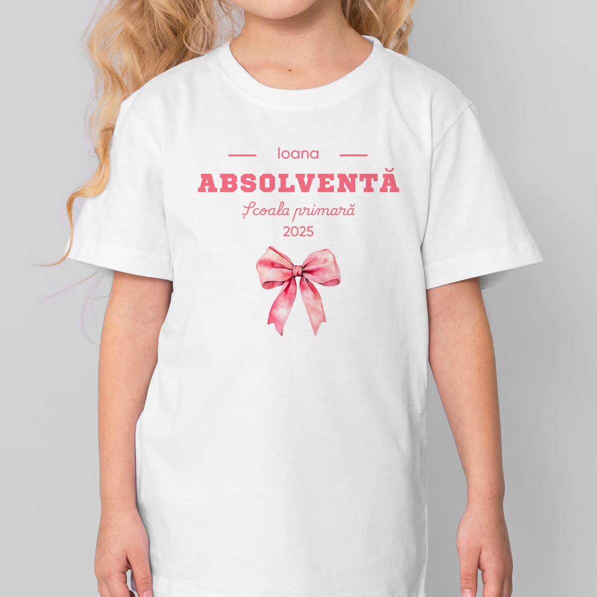 Camiseta de algodón para niños personalizada con mensaje - Absolventa