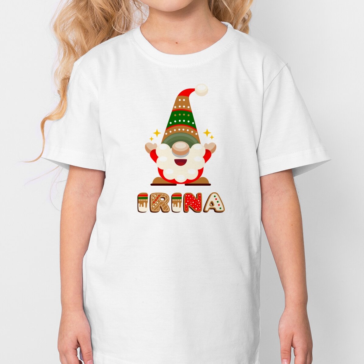 Camiseta de algodón para niños personalizada con nombre