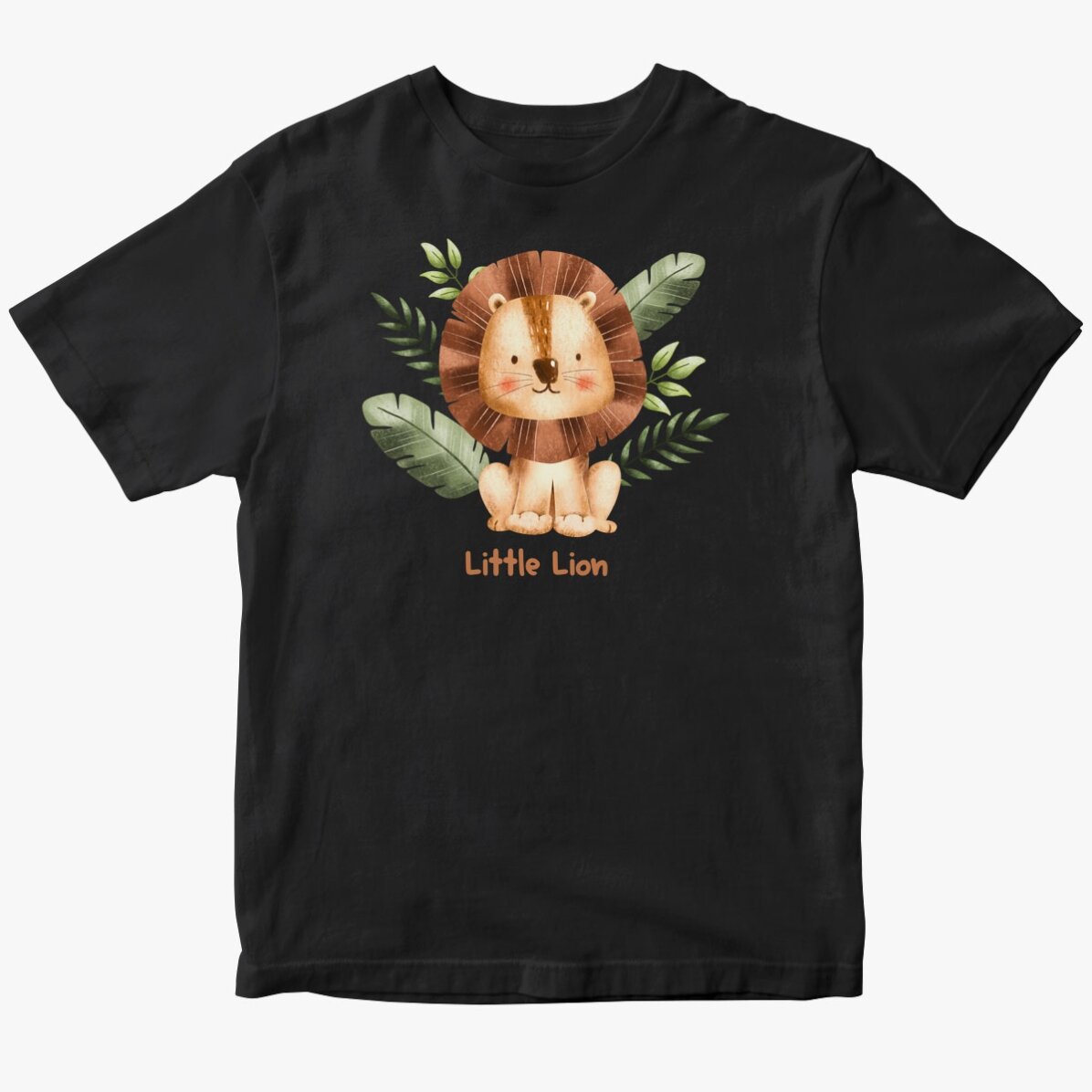 Camiseta de algodón personalizada para niños - Little Lion