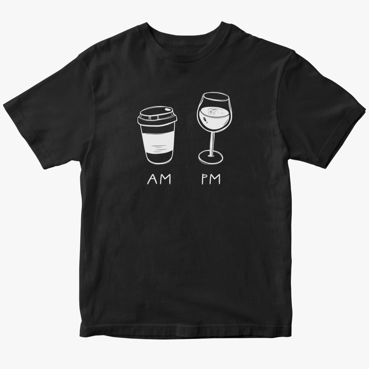 Camiseta de algodón personalizada - AM/PM