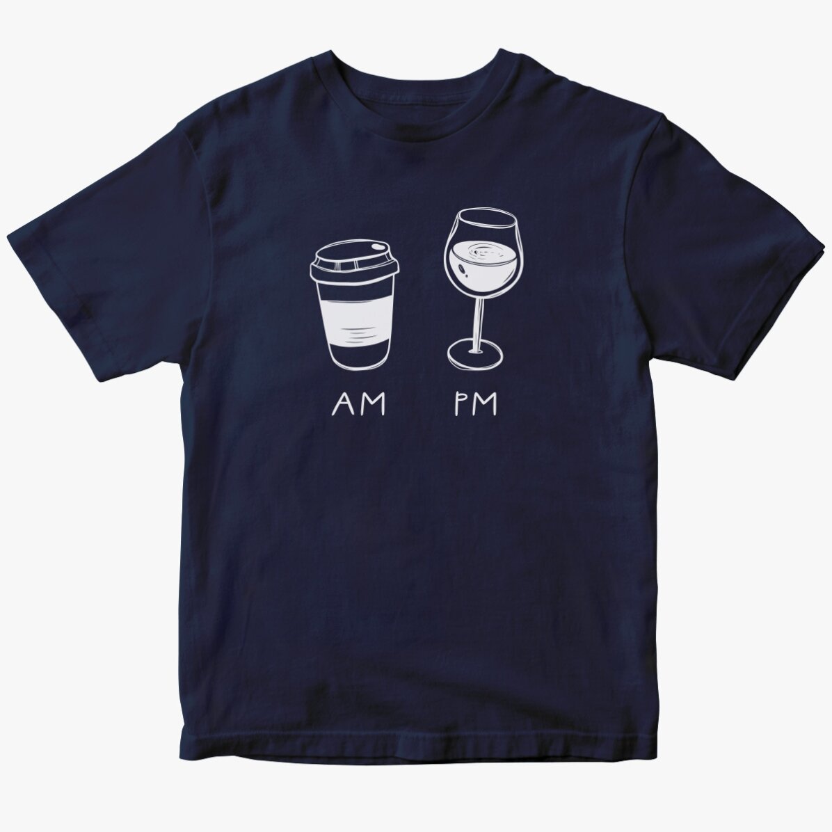 Camiseta de algodón personalizada - AM/PM