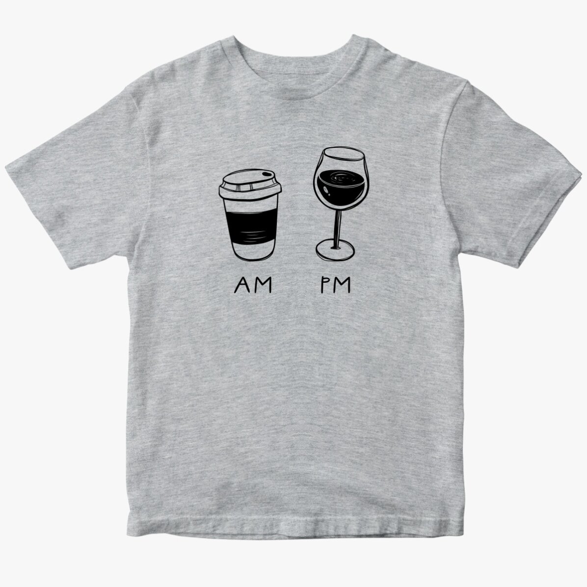 Camiseta de algodón personalizada - AM/PM