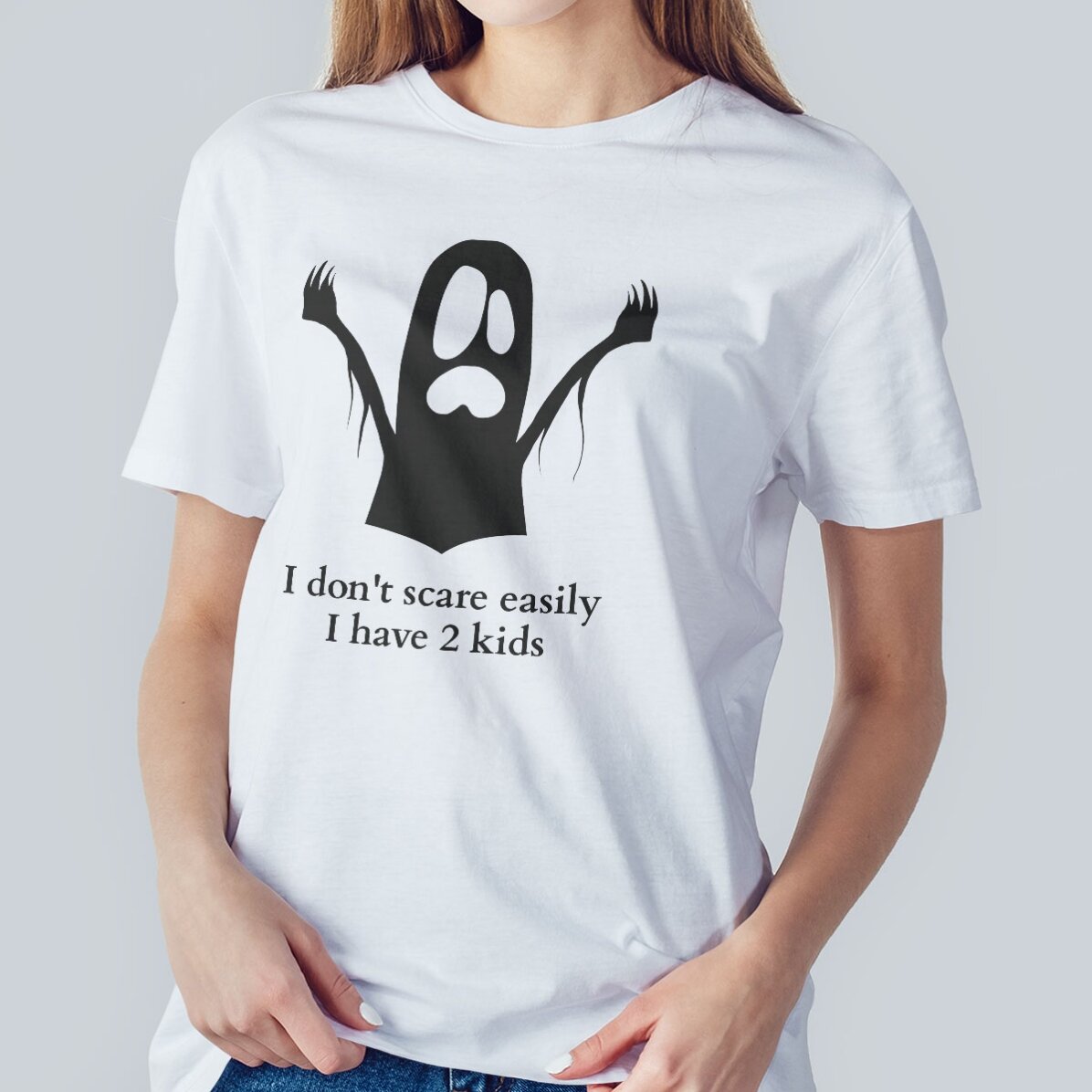 Camiseta de algodón personalizada con mensaje - Ghost