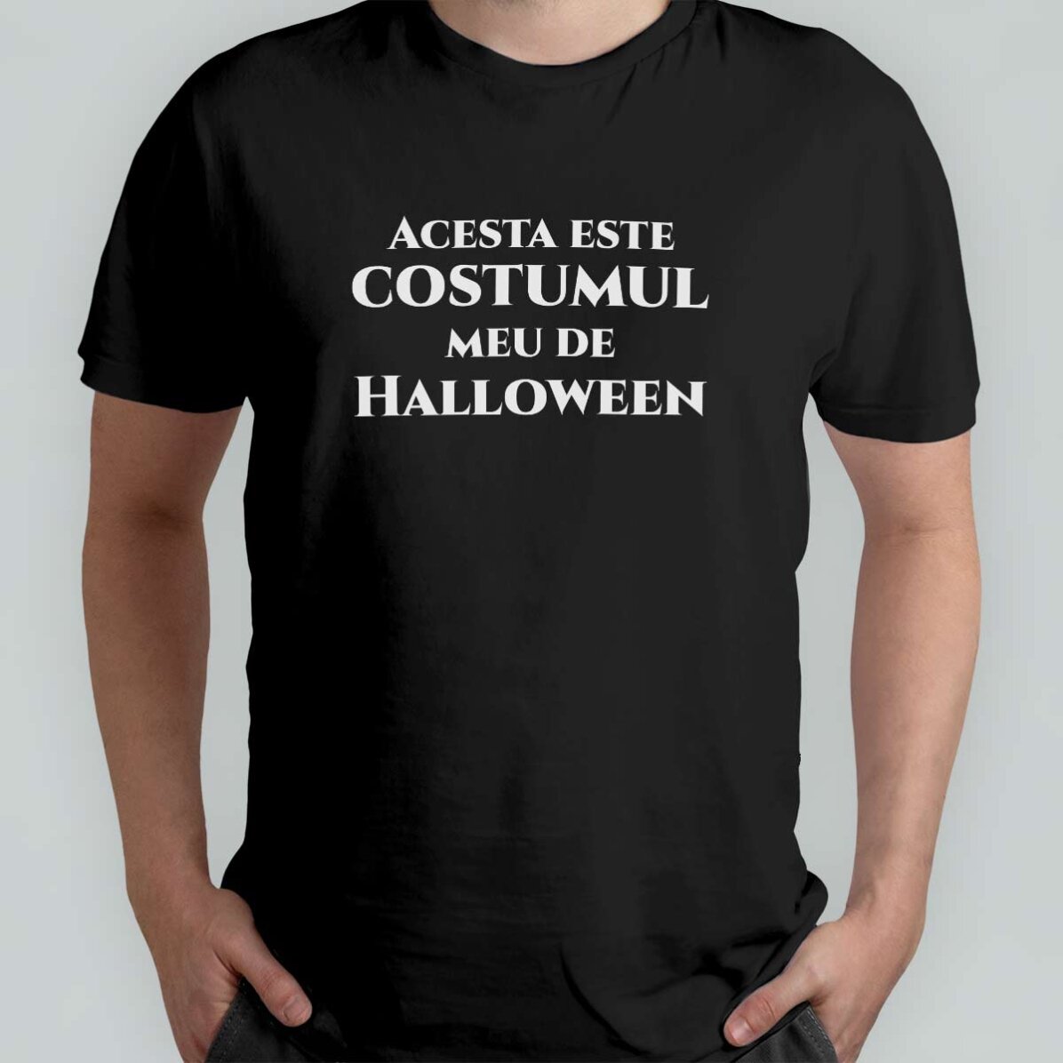 Camiseta de algodón personalizada con mensaje - Halloween