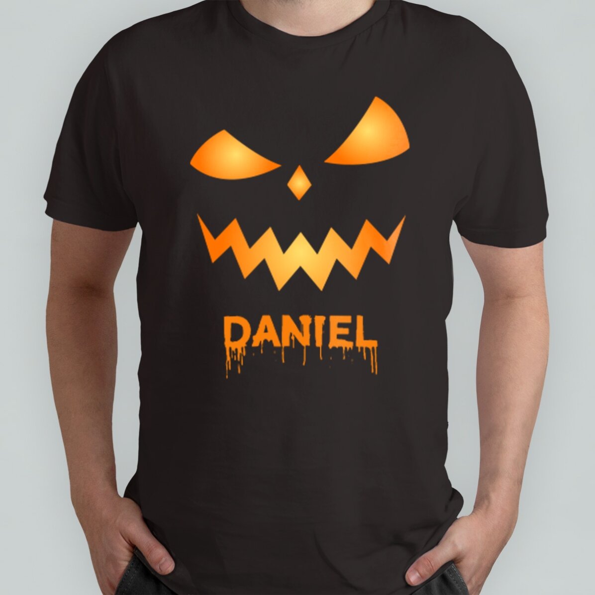 Camiseta de algodón personalizada con nombre - Scary