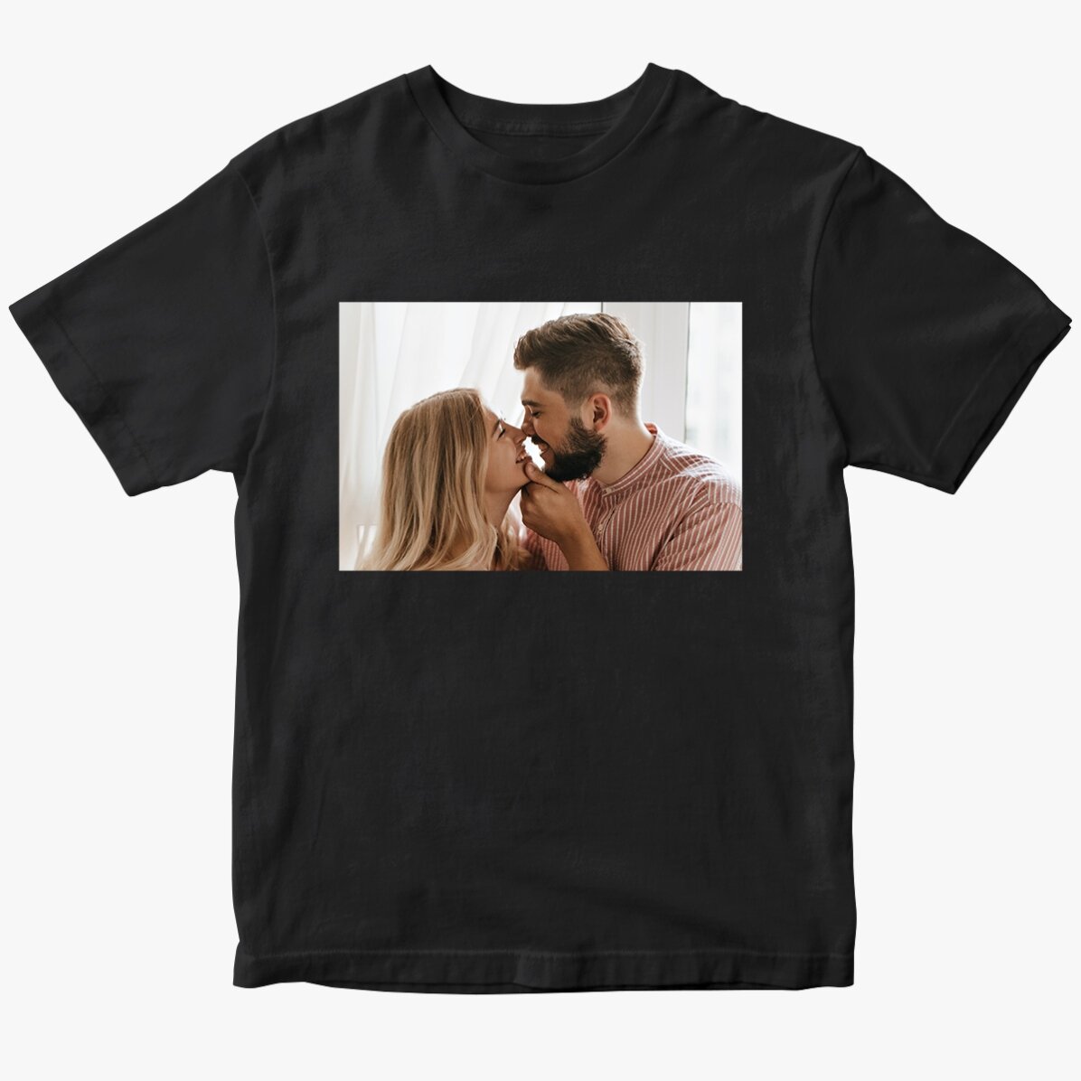 Camiseta de algodón personalizada con una foto en formato horizontal