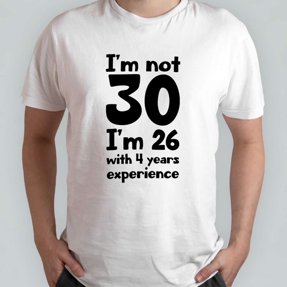 Camiseta de algodón personalizada con texto: «Birthday»