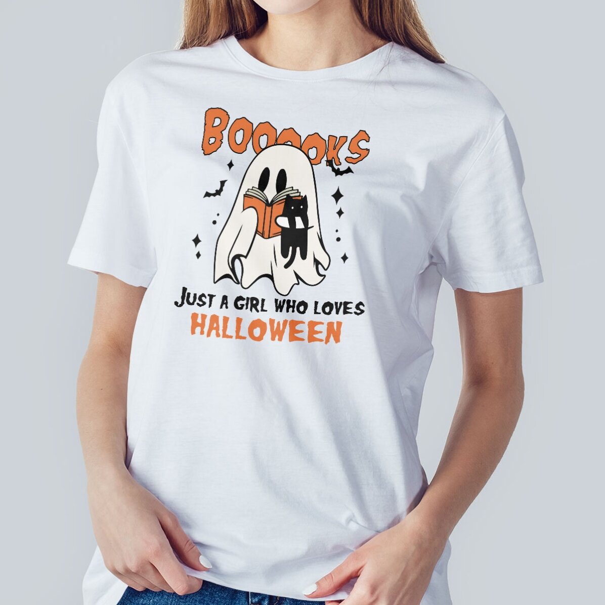 Camiseta de algodón personalizada con texto - Booooks