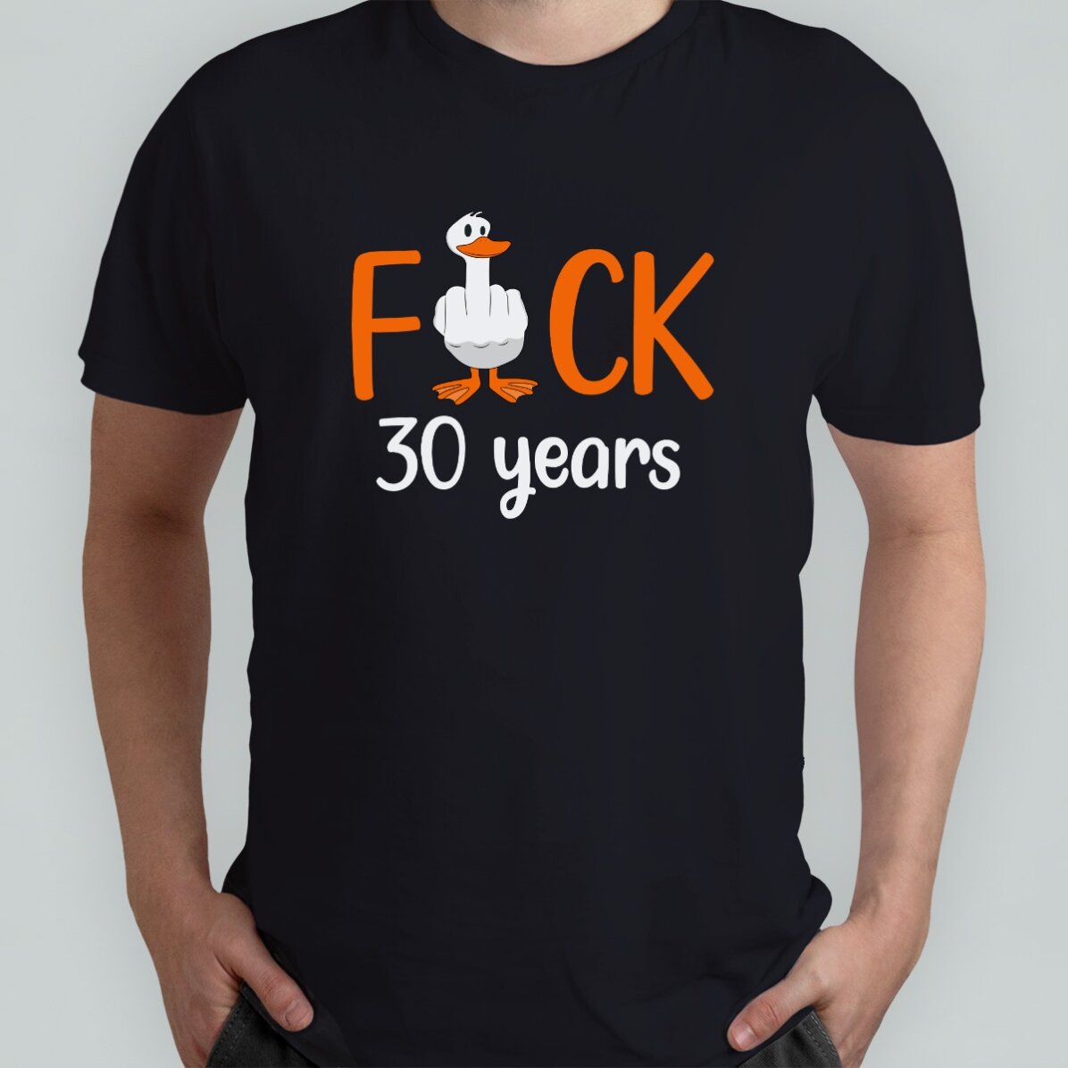 Camiseta de algodón personalizada con texto - Duck