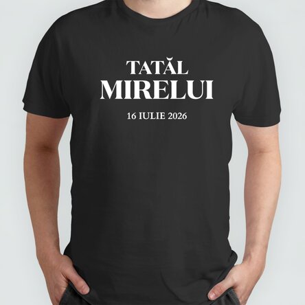 Personalised cotton T-shirt with text – The groom’s team
