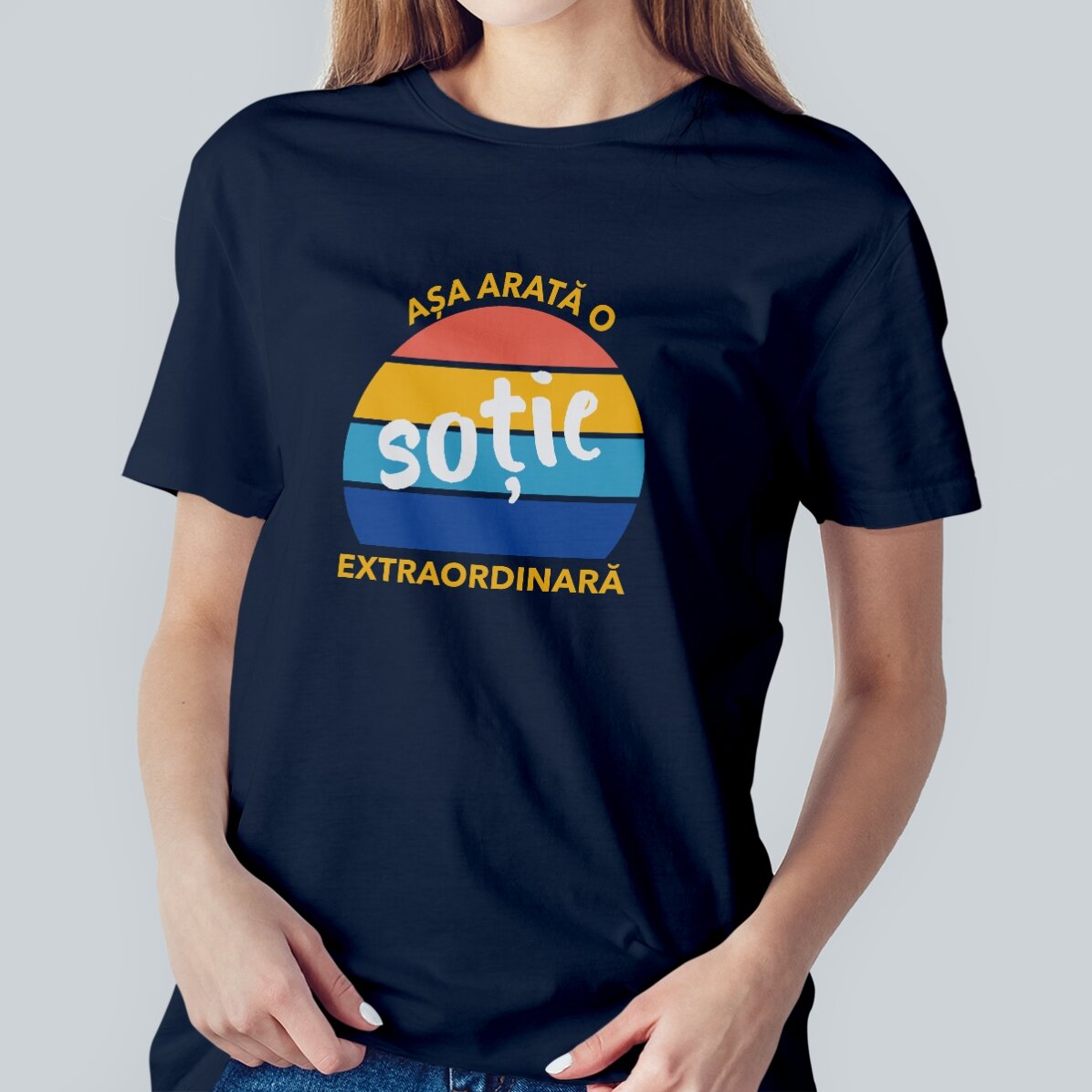 Camiseta de algodón personalizada con texto - Extraordinaria