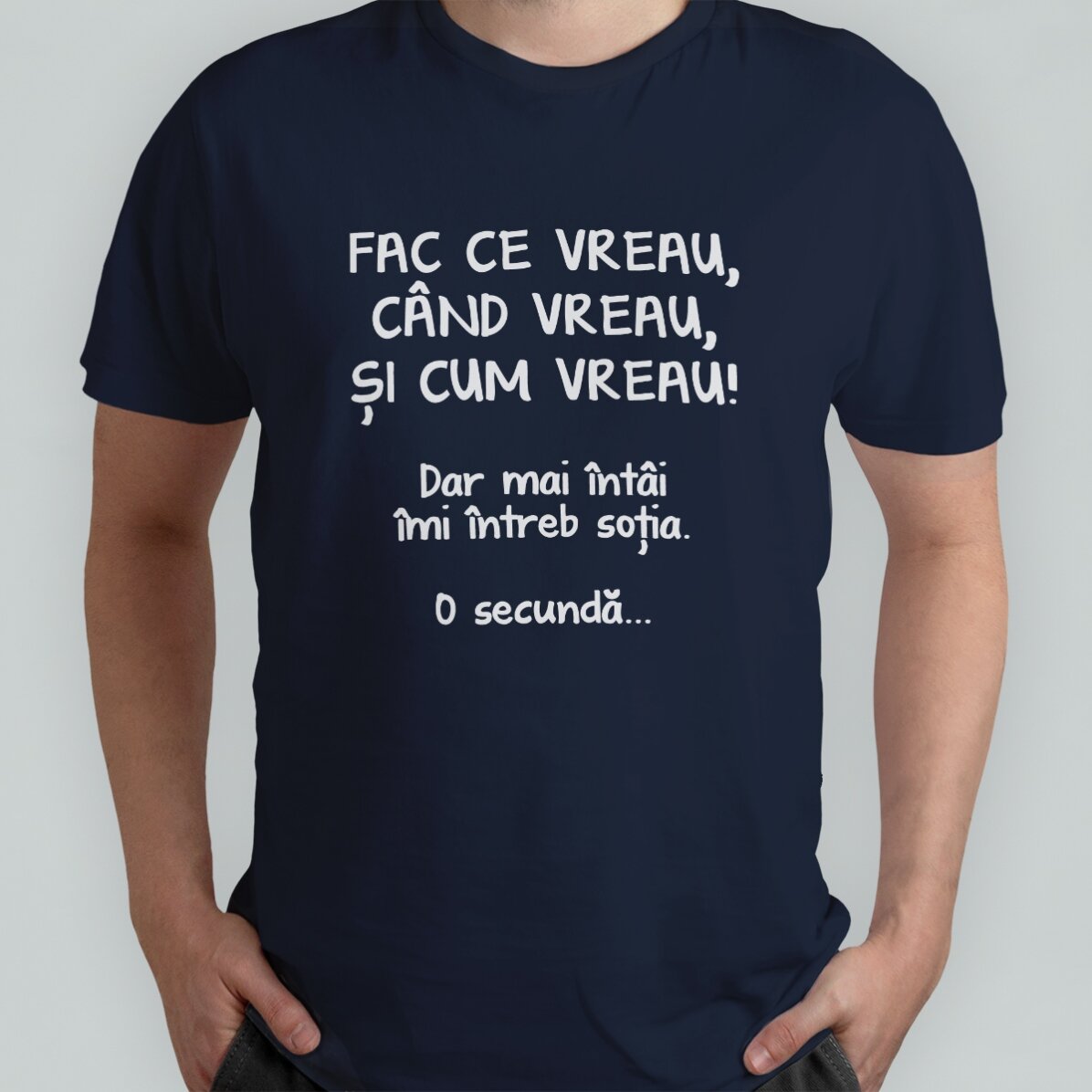 Camiseta de algodón personalizada con el texto «Hago lo que quiero»