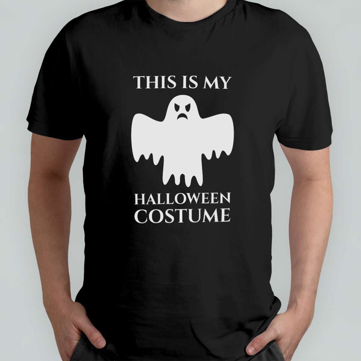 Camiseta de algodón personalizada con texto - Halloween