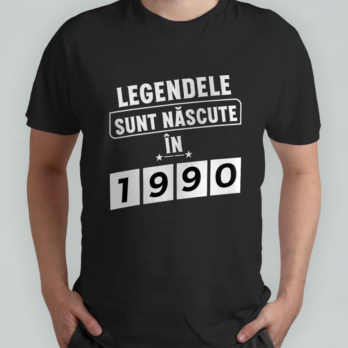 Camiseta de algodón personalizada con texto: «Legends are born in»