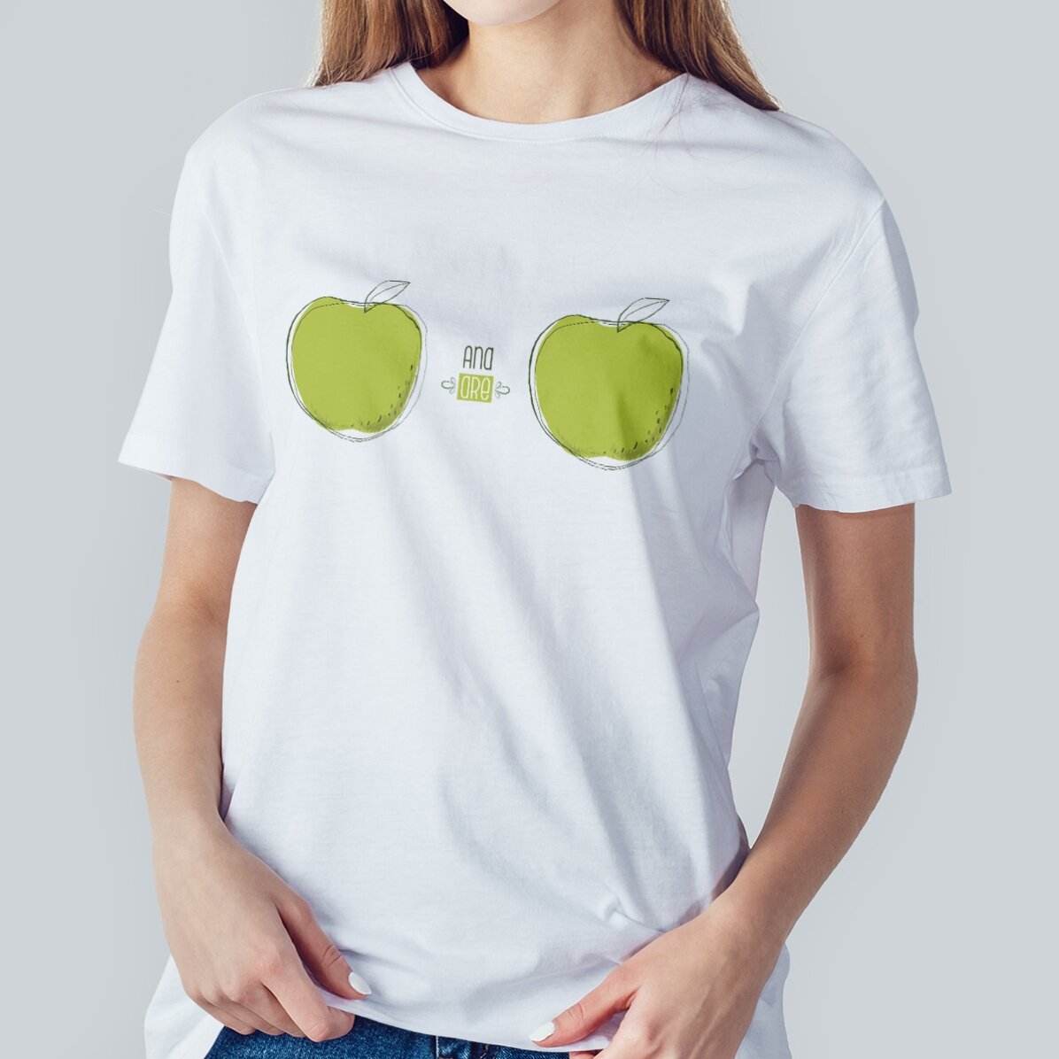 Camiseta de algodón personalizada con texto - MERE