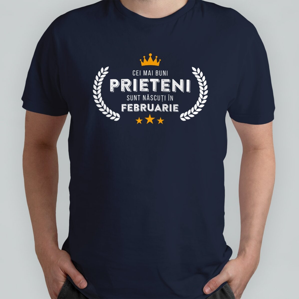 Camiseta de algodón personalizada con texto: «Nacido en...»