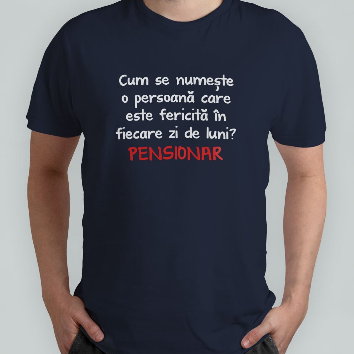 Camiseta de algodón personalizada con texto: «Jubilado»