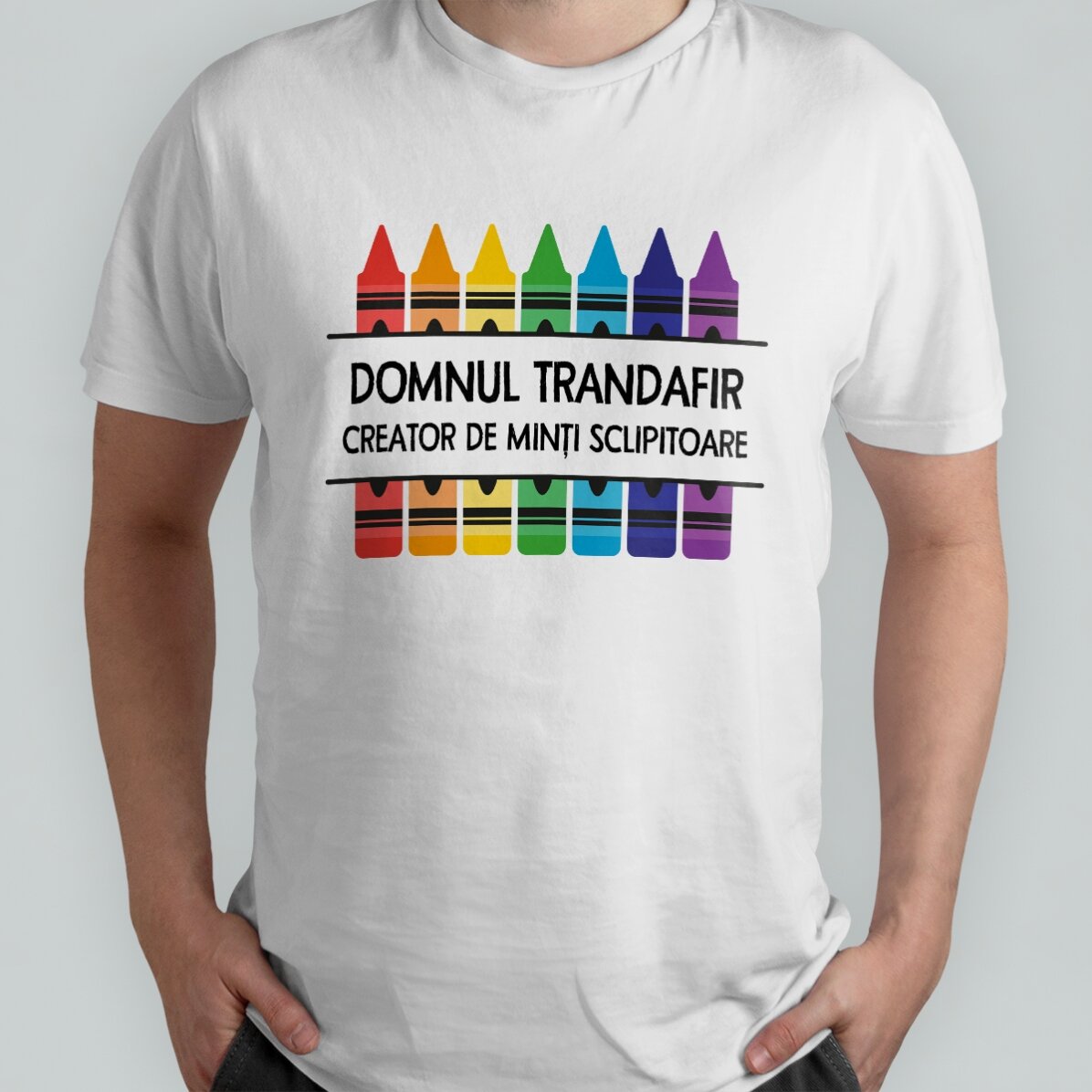 Camiseta de algodón personalizada con texto para profesores - Lápices