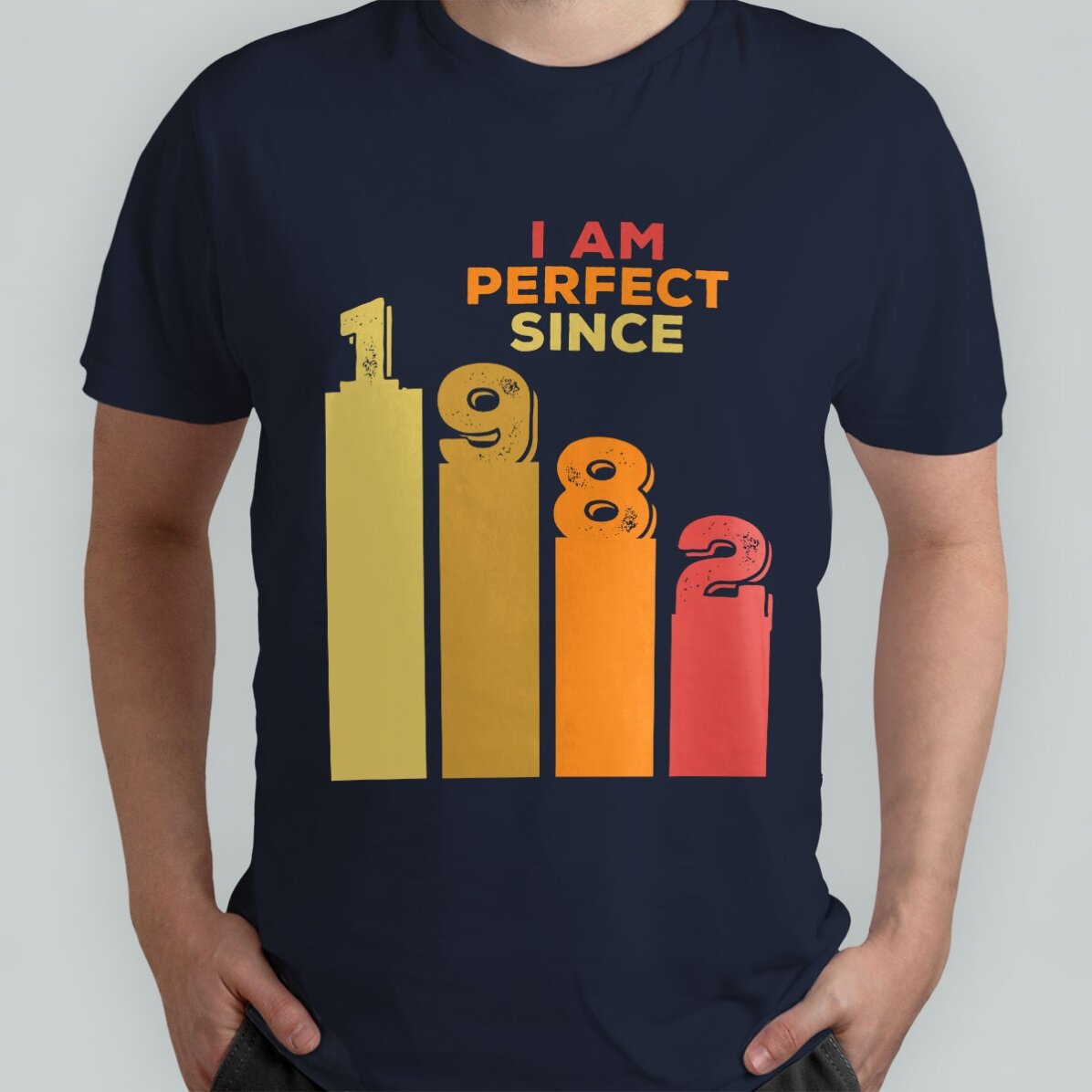 Camiseta de algodón personalizada con texto - Perfect since