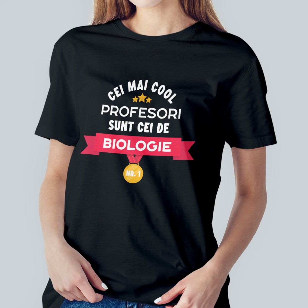 Custom cotton T-shirt with text - Cool teachers