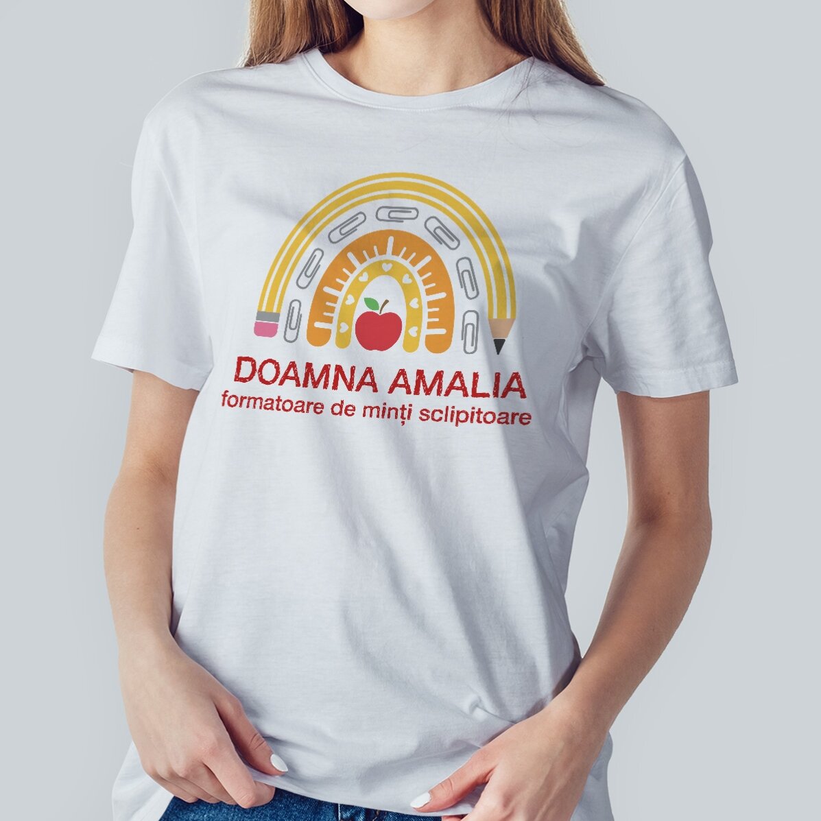 Camiseta de algodón personalizada con texto: «Superprofesor»