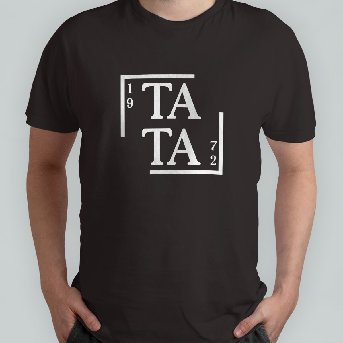 Camiseta de algodón personalizada con el texto «Papá»
