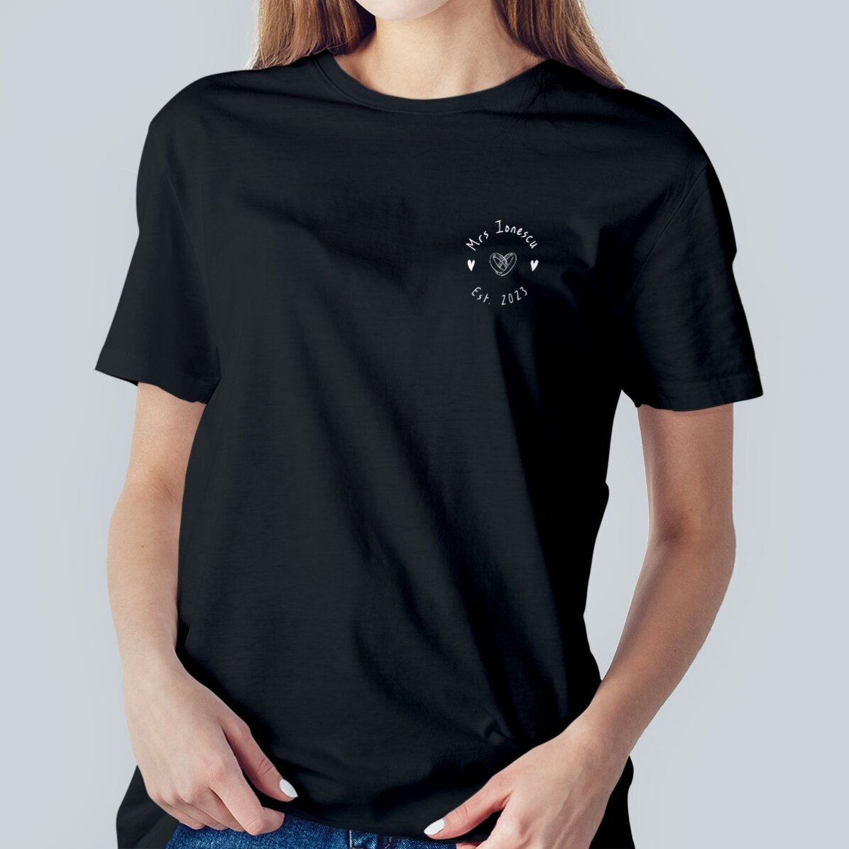 Camiseta de algodón personalizada con texto - Verighete